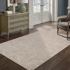 Alfombra Zaha Beige Geomet. 160x235Cm