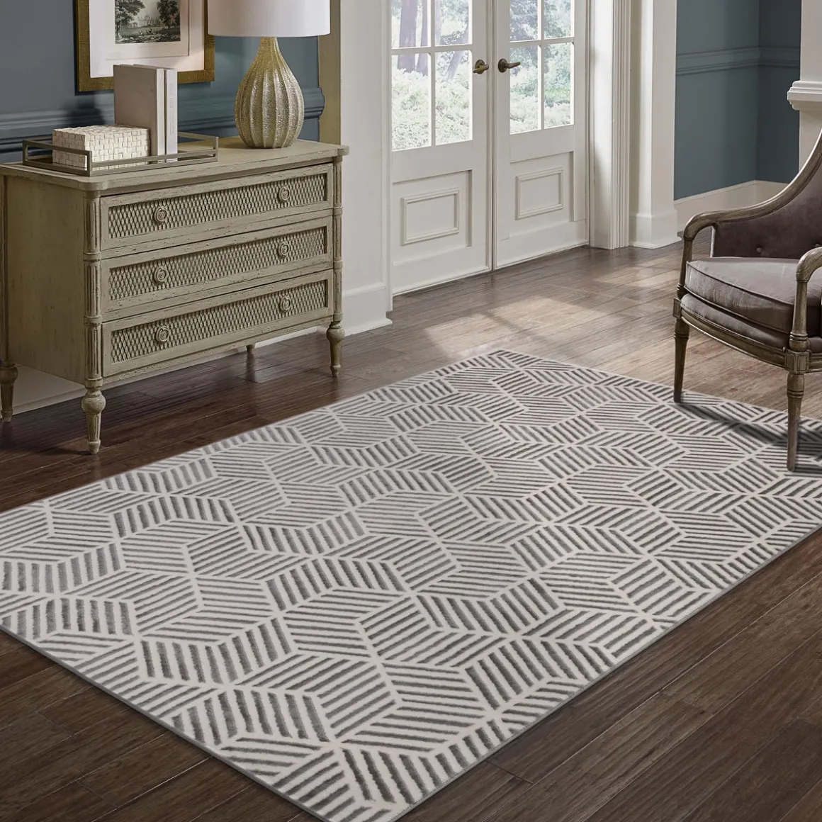 Alfombra Zaha Gris 160x235Cm