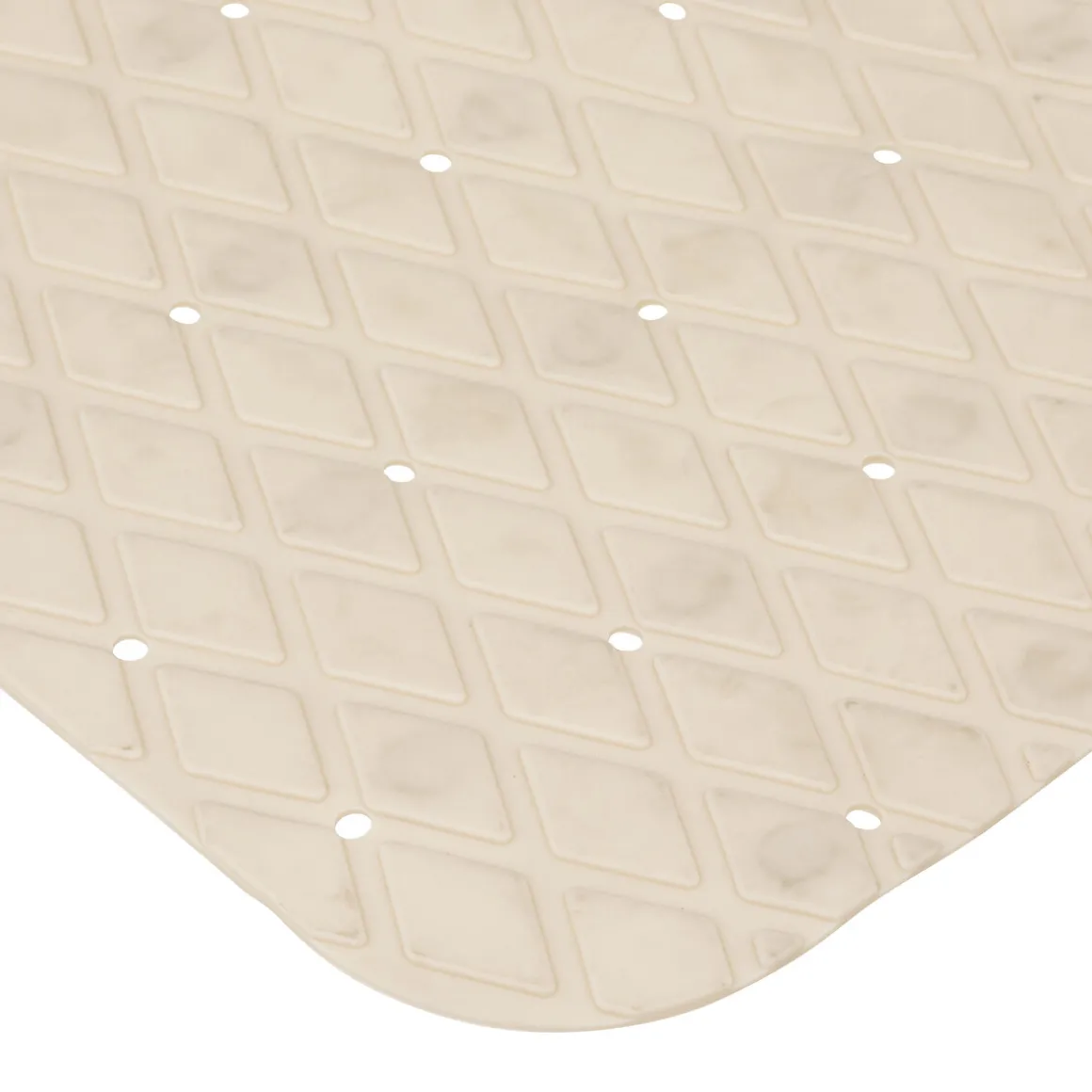 Alfombrilla antideslizante color lino para bañera