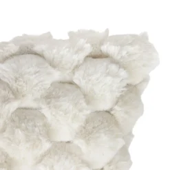 Almohada de felpa beige INUIT 38x38cm