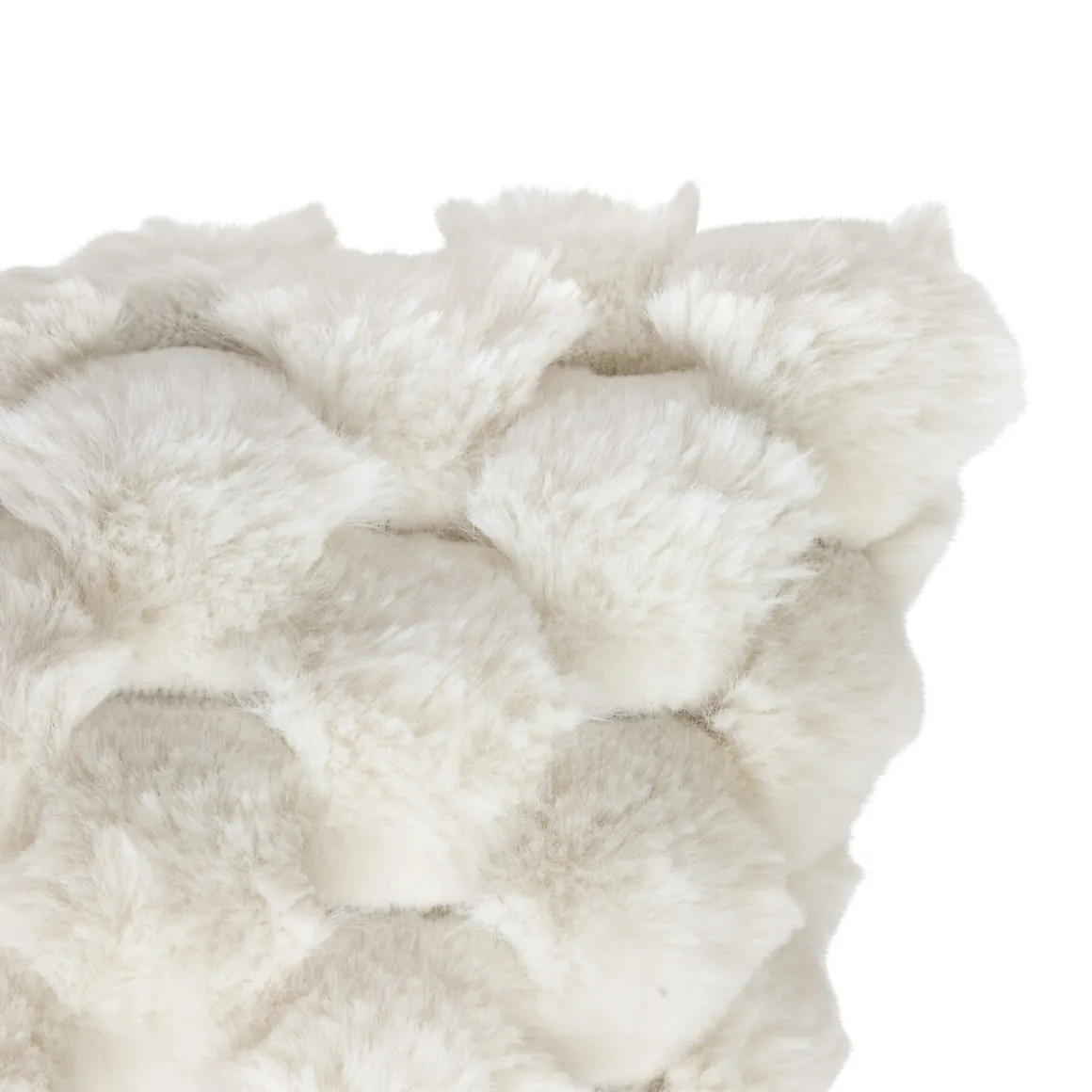 Almohada de felpa beige INUIT 38x38cm