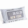 Almohada decorativa gris claro 30x50cm
