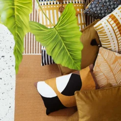 Almohada LILOU ocre 30x50cm