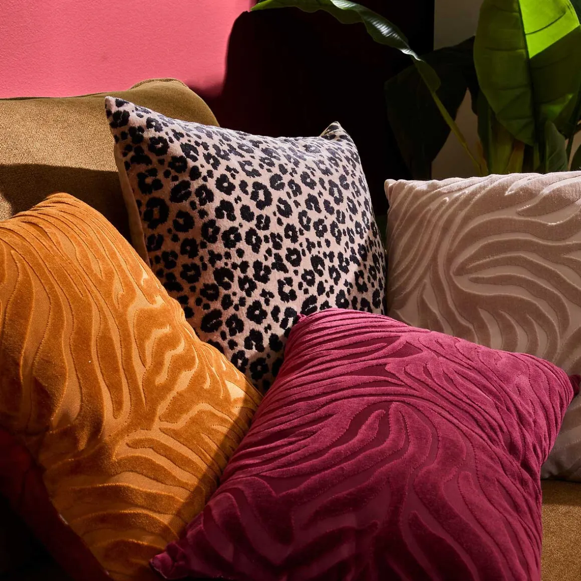 Almohada LYNRA leopardo 40x40cm