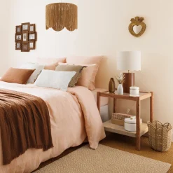 Almohada The floral Waffle Blanca 30x50Cm