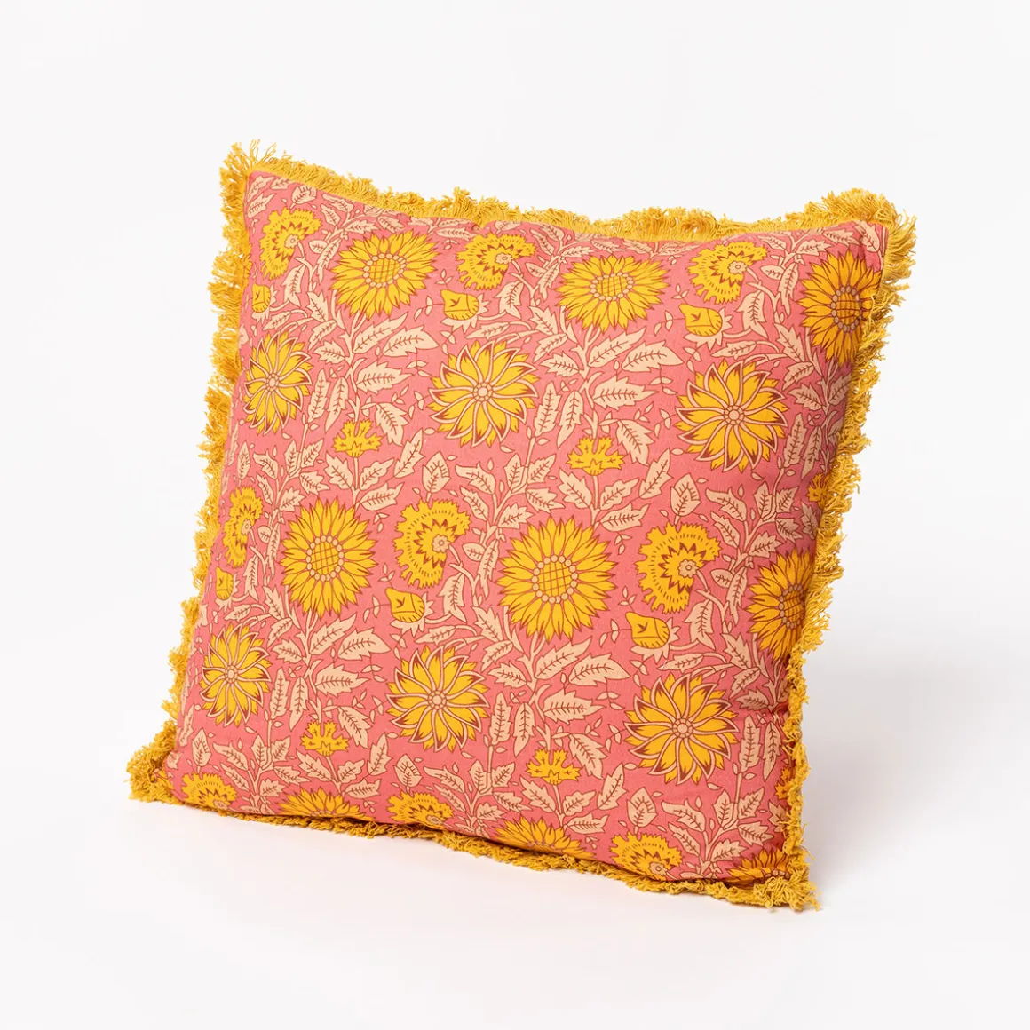 Almohada Yucatán Con Girasoles 45x45cm