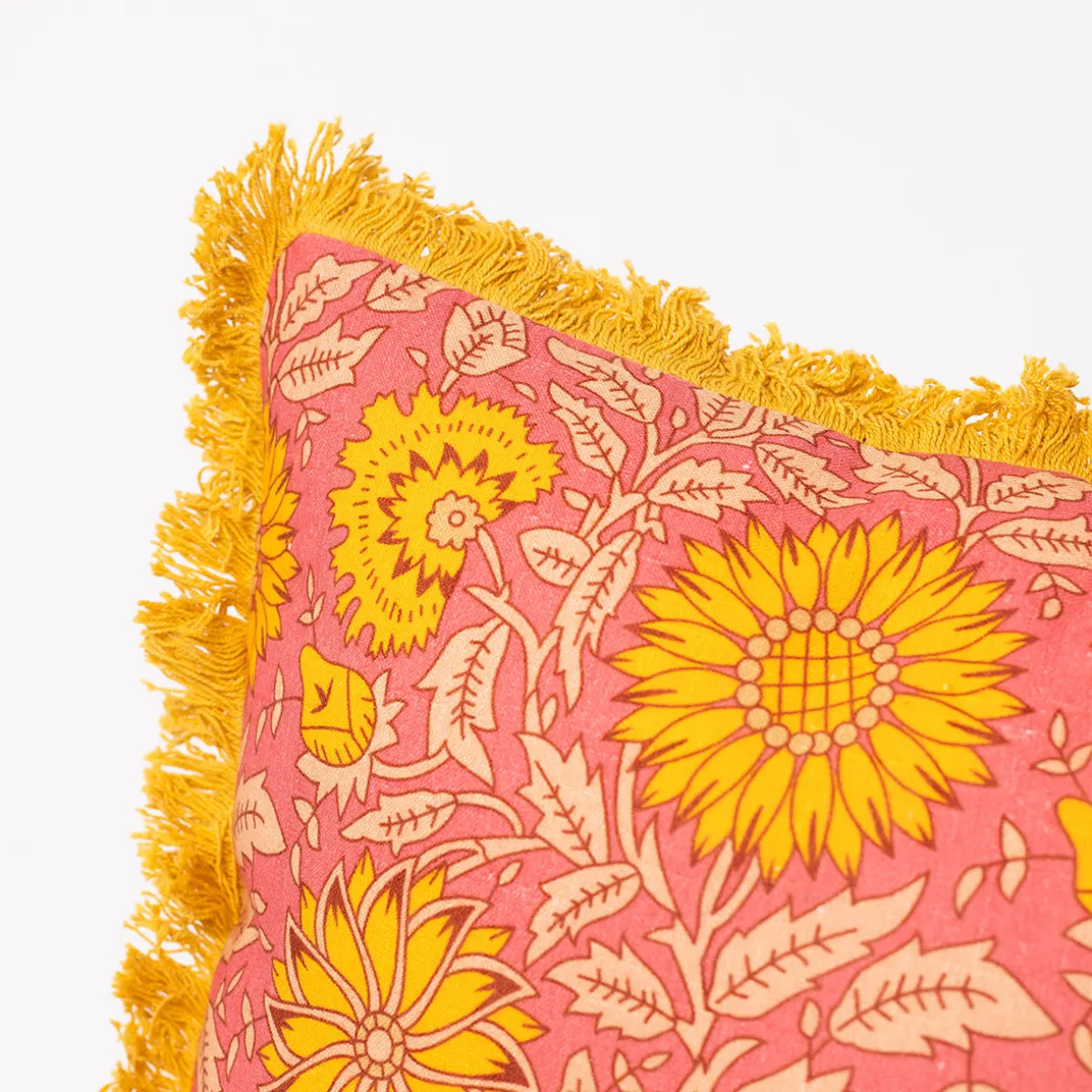 Almohada Yucatán Con Girasoles 45x45cm