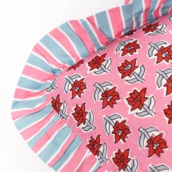 Almohada Yucatán Floral Con Volados 35x60cm