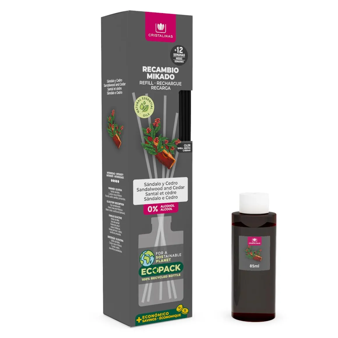 Ambientador mikado sándalo y cedro 85ml