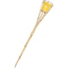 Antorcha De Bambú Con Vela De Citronela