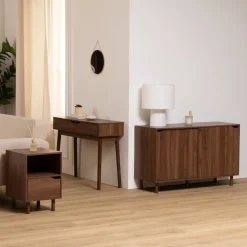 Aparador SLIDY marrón de mdf con 2 puertas