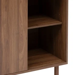 Aparador SLIDY marrón de mdf con 2 puertas