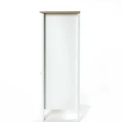 Armario bajo wc DENVER blanco y márron 83cm