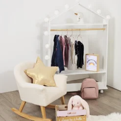 Armario C/Barra Montessori 78x39x126Cm