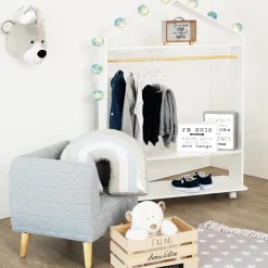 Armario C/Barra Montessori 78x39x126Cm