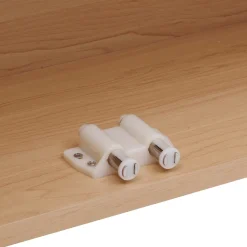 Armario con espejo doble LIORA marrón