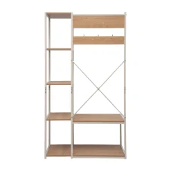 Armario de entrada con perchero y estantes