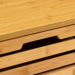 Armario para baño SICELA marrón de bambú