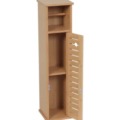 Armario portarrollos TRINIDAD de mdf y bambú