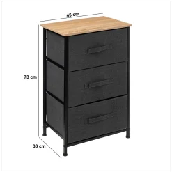 Armario TISSA gris oscuro 73cm