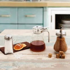 Azucarero Vidrio C/Dosif. Metálico