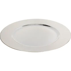 Bajoplato De Madera Plateado 33Cm