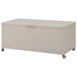 Baúl de almacenaje EDENIO de acero argile