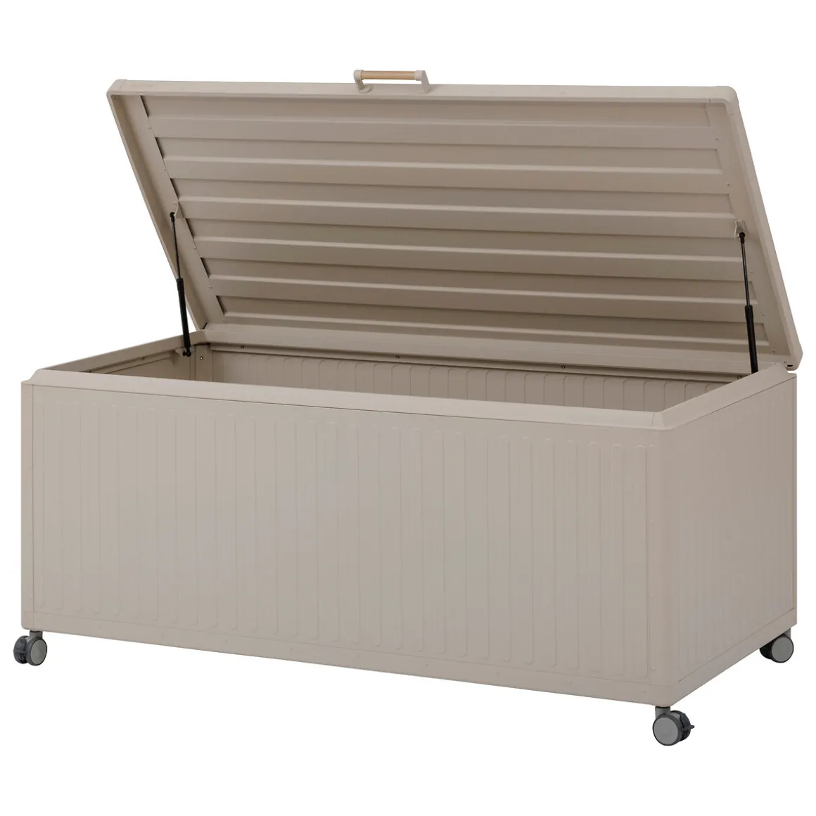 Baúl de almacenaje EDENIO de acero argile