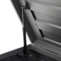 Baúl de almacenaje EDENIO de acero gris