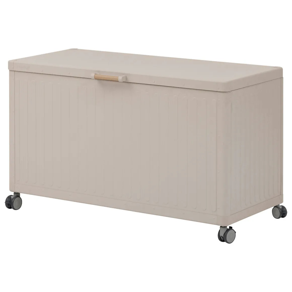 Baúl de almacenaje EDENIO de acero color argile