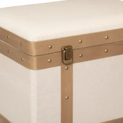 Baúl Mdf Y Lino 38.5x26x24