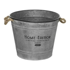 Balde Decorativo Home Edition Gris De Zinc 30.5cm