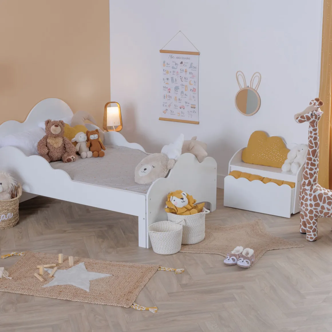 Banco Nube Con Cajonera 60x53.4x30Cm