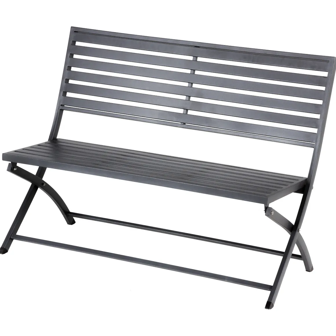 Banco plegable OLBIA gris graphite de metal