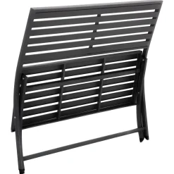 Banco plegable OLBIA gris graphite de metal