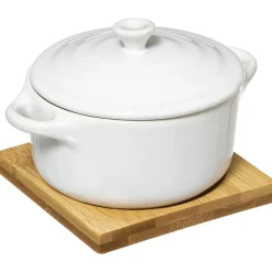 Bandeja Bambú C/Cacerola 10Cm