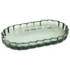 Bandeja de baño FLOREA verde de vidrio
