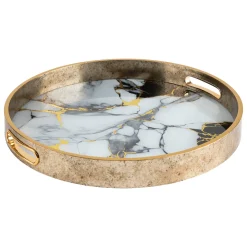 Bandeja de resina efecto mármol INAYA 4x31.7cm