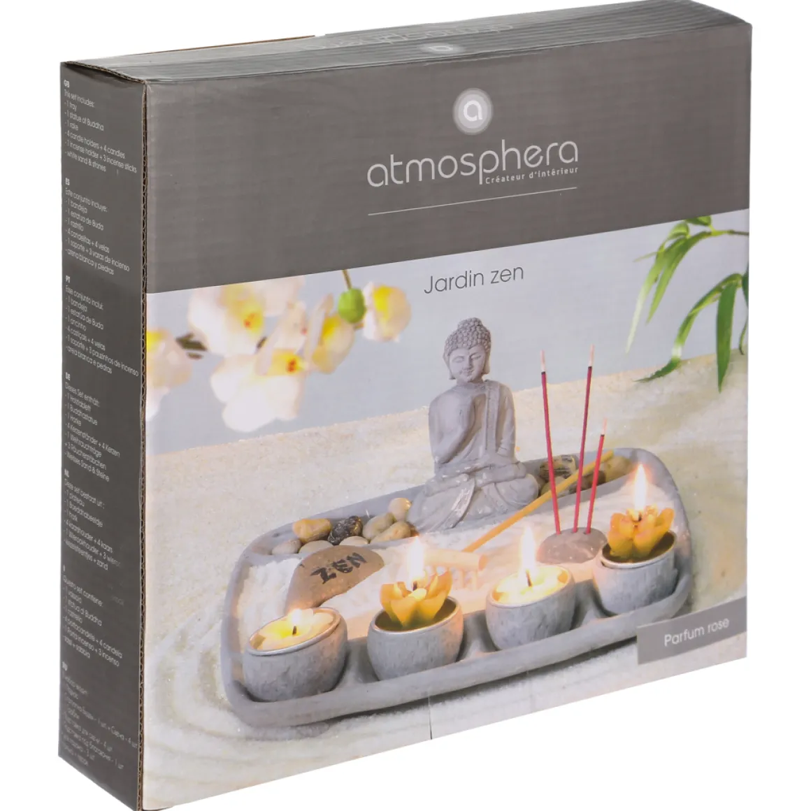 Bandeja Decorativa Buda 24x24x12Cm