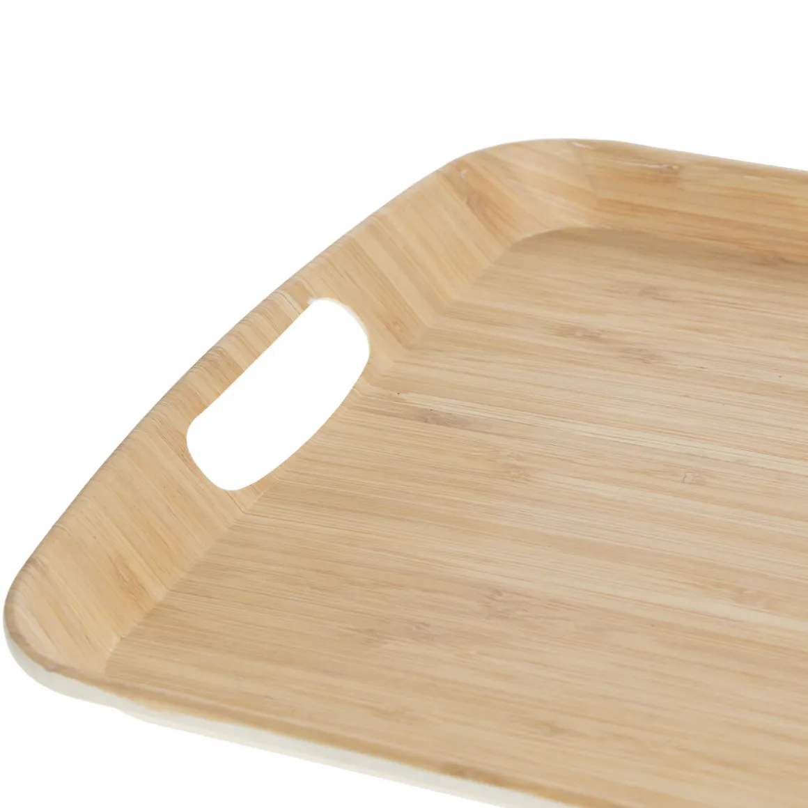 Bandeja Hecha De Bambú 38x26Cm