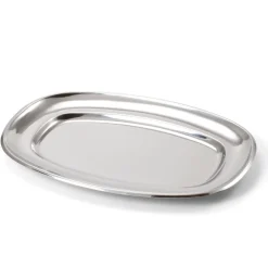 Bandeja Ovalada de Acero Inoxidable 35X26CM