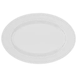 Bandeja ovalada PERLE 33x23cm de porcelana