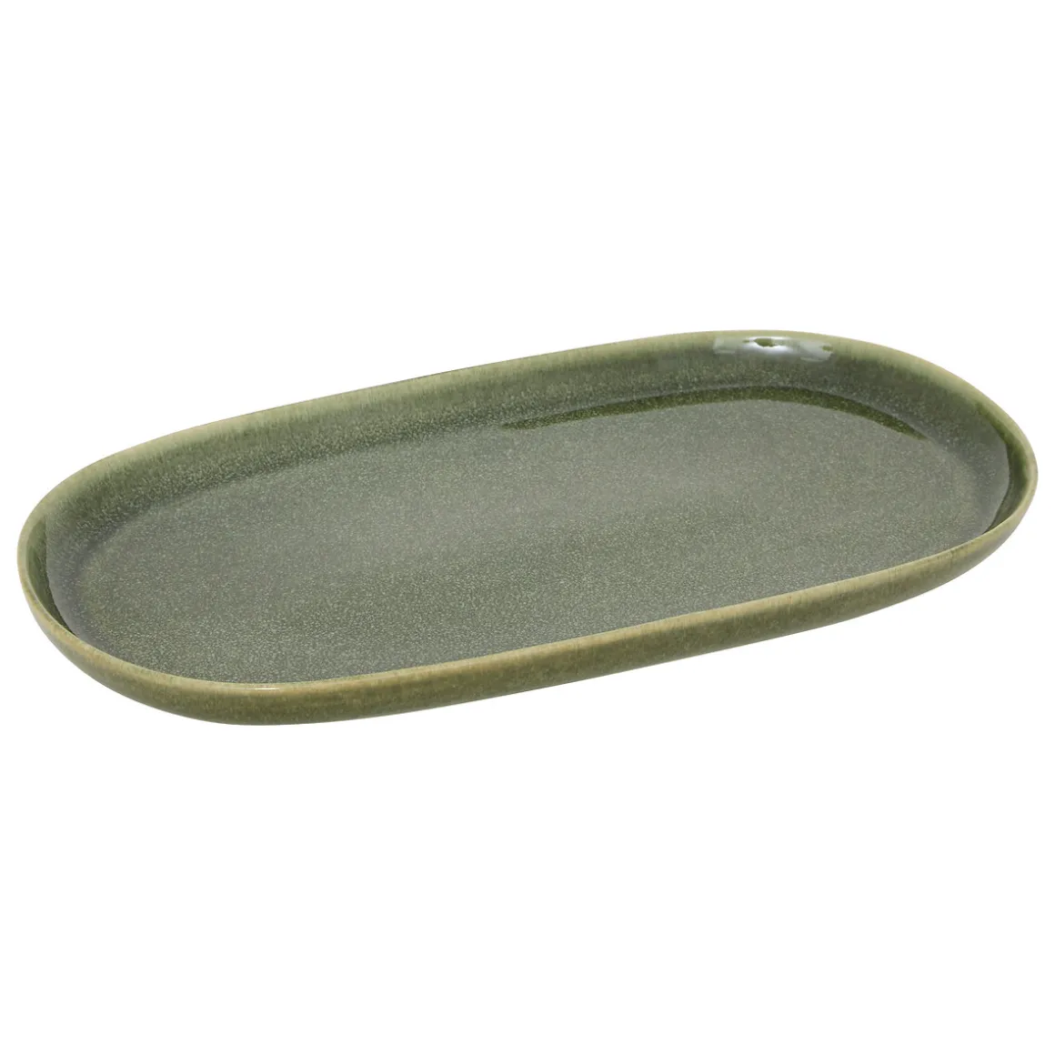 Bandeja ovalada TERRE INC verde 31cm