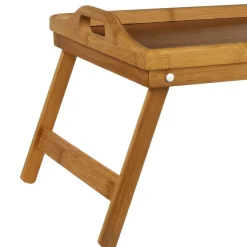 Bandeja para desayuno de bambú con patas