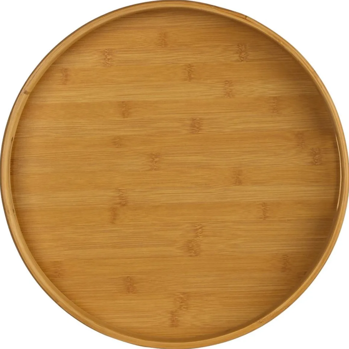 Bandeja redonda natural de bambú 40cm