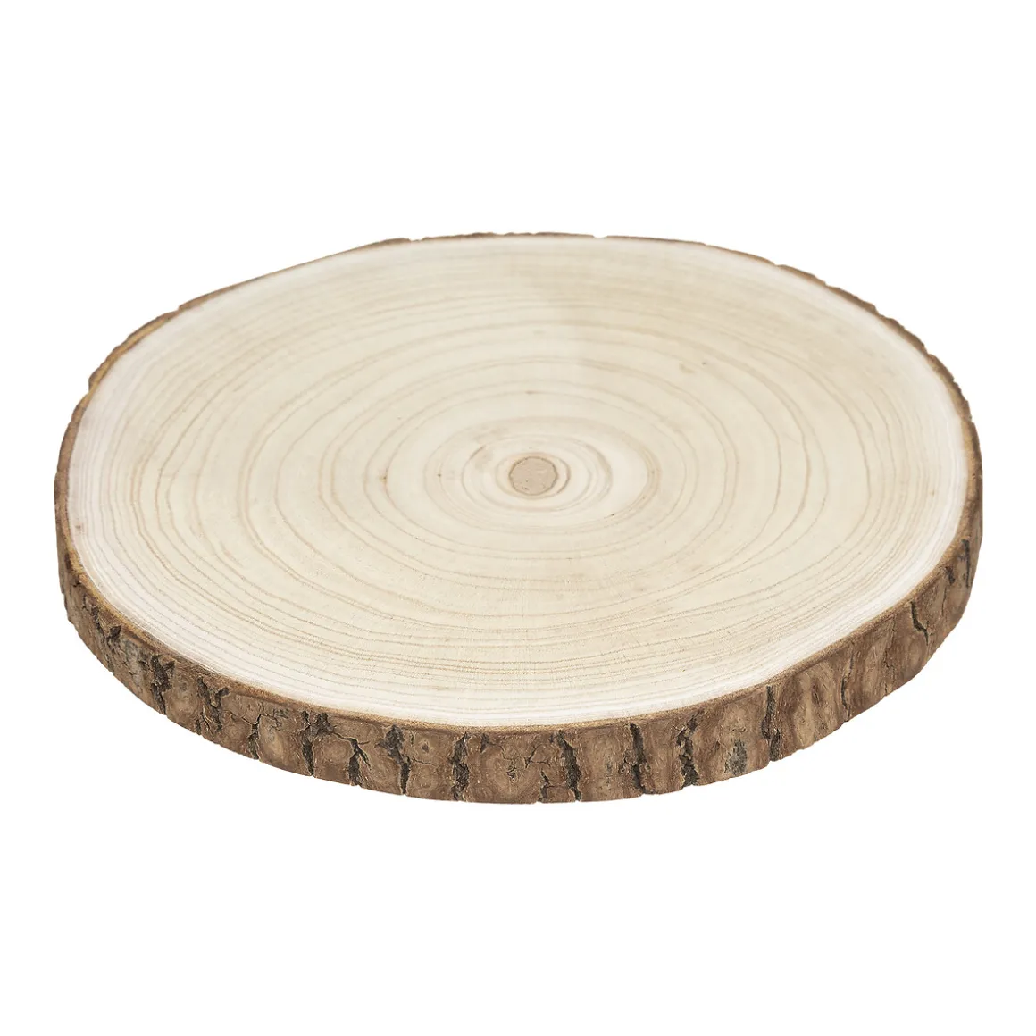 Base Decorativa Redonda De Madera