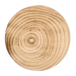 Base Redonda De Madera Quemada 28.5cm