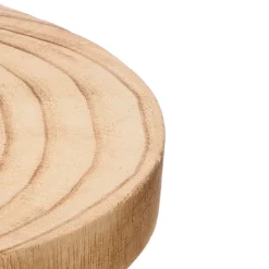 Base Redonda De Madera Quemada 28.5cm