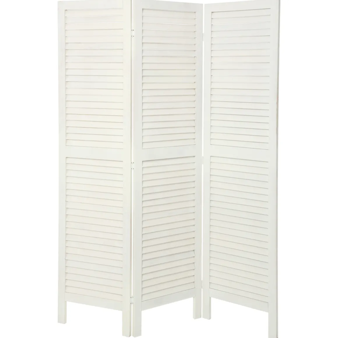 Biombo Madera Blanco 170x40Cm