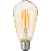 Bombilla VINTAGE ámbar led St64 5W E27